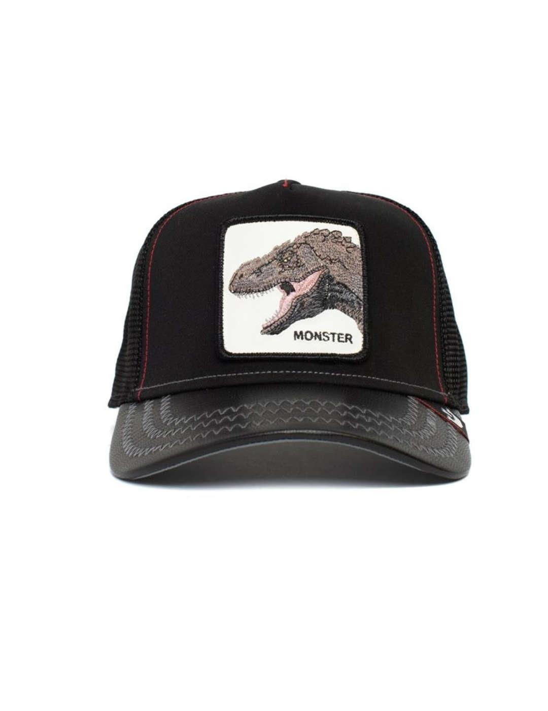 Gorra Goorin Little Monster negro dinosaurio para niño