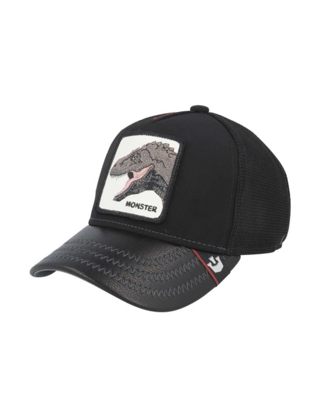 Gorra Goorin Little Monster negro dinosaurio para niño