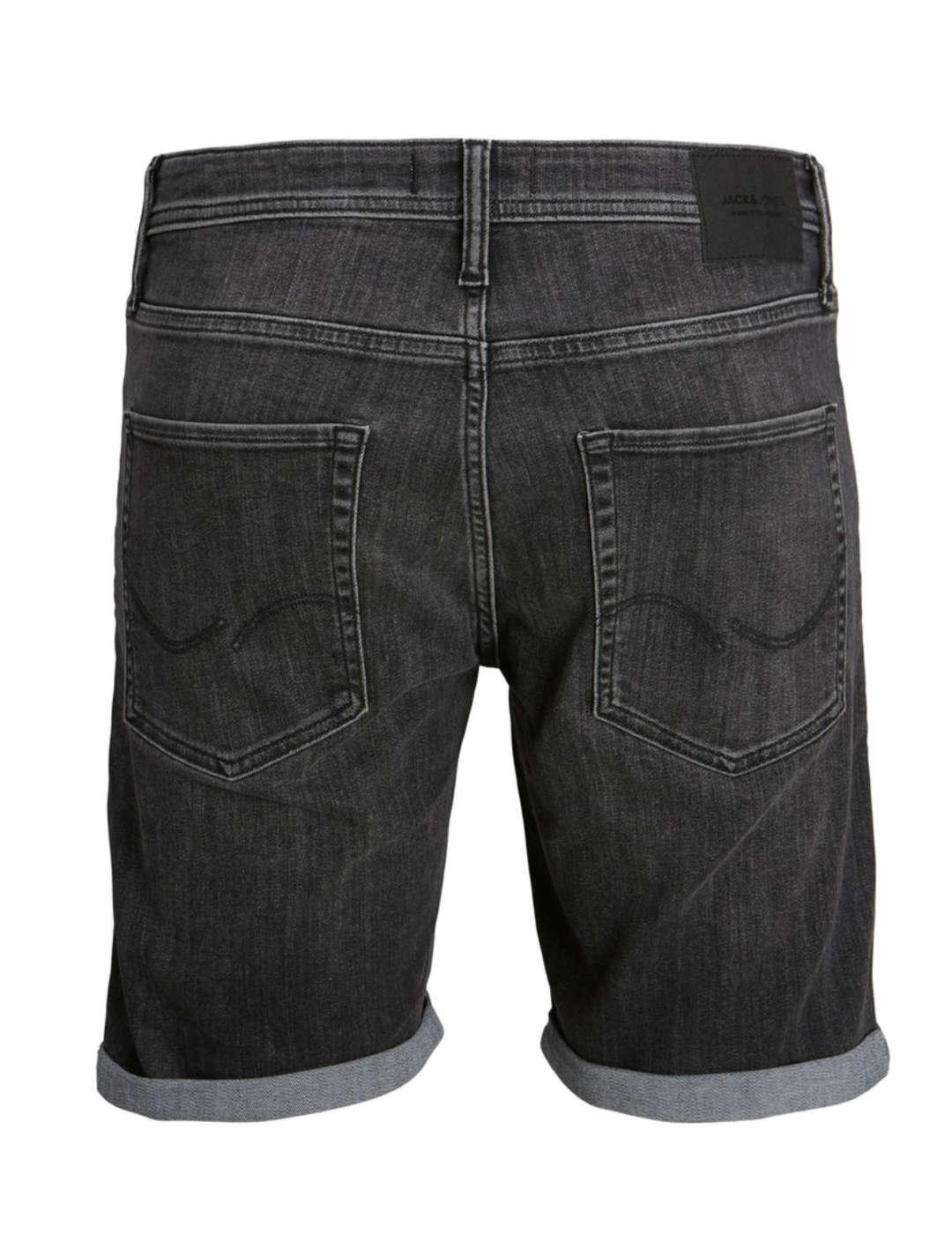 Bermuda Jack&Jones Rick negro rotos para hombre
