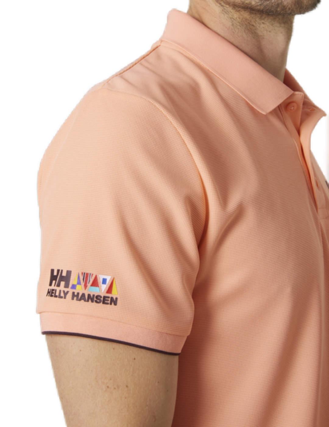 Polo Helly Hansen Ocean coral manga corta para hombre