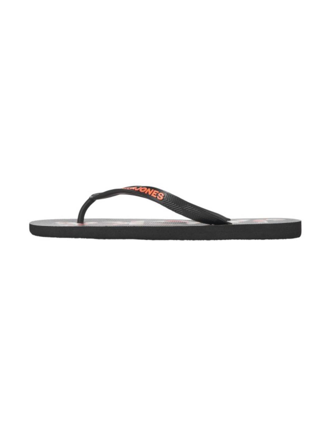 Chanclas Jack&Jones negro de dedo para hombre
