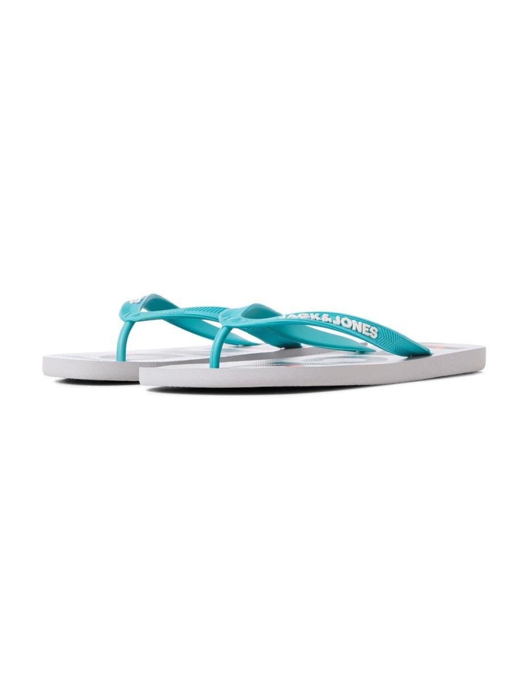 Chanclas Jack&Jones gris claro de dedo para hombre