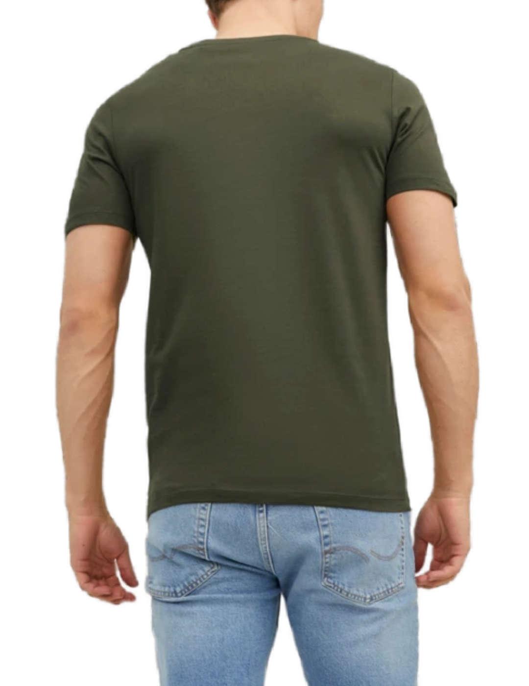 Camiseta Jack&Jones Organic verde de hombre