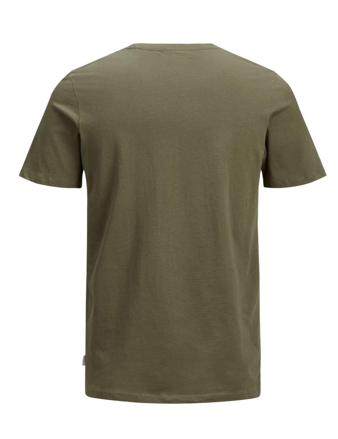 Camiseta Jack&Jones Organic verde de hombre