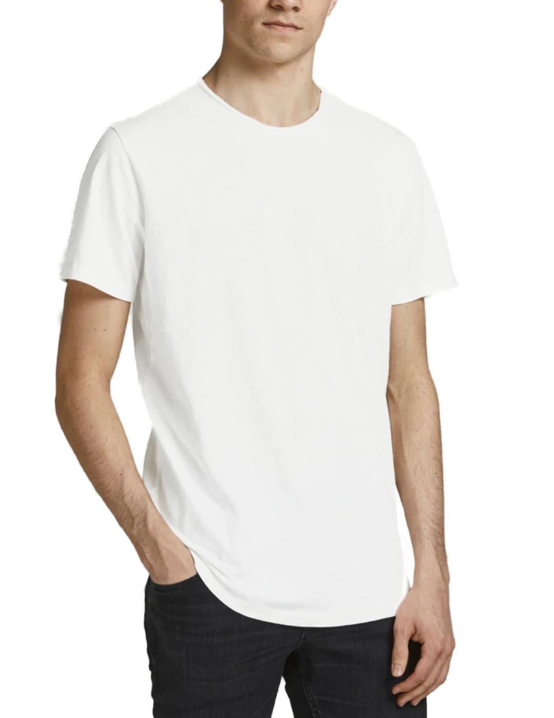 Camiseta Jack&Jones Basher blanca manga corta de hombre