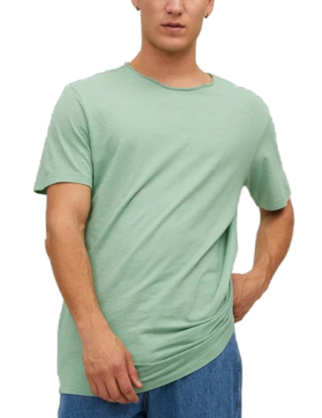 Camiseta Jack&Jones Basher verde agua manga corta de hombre