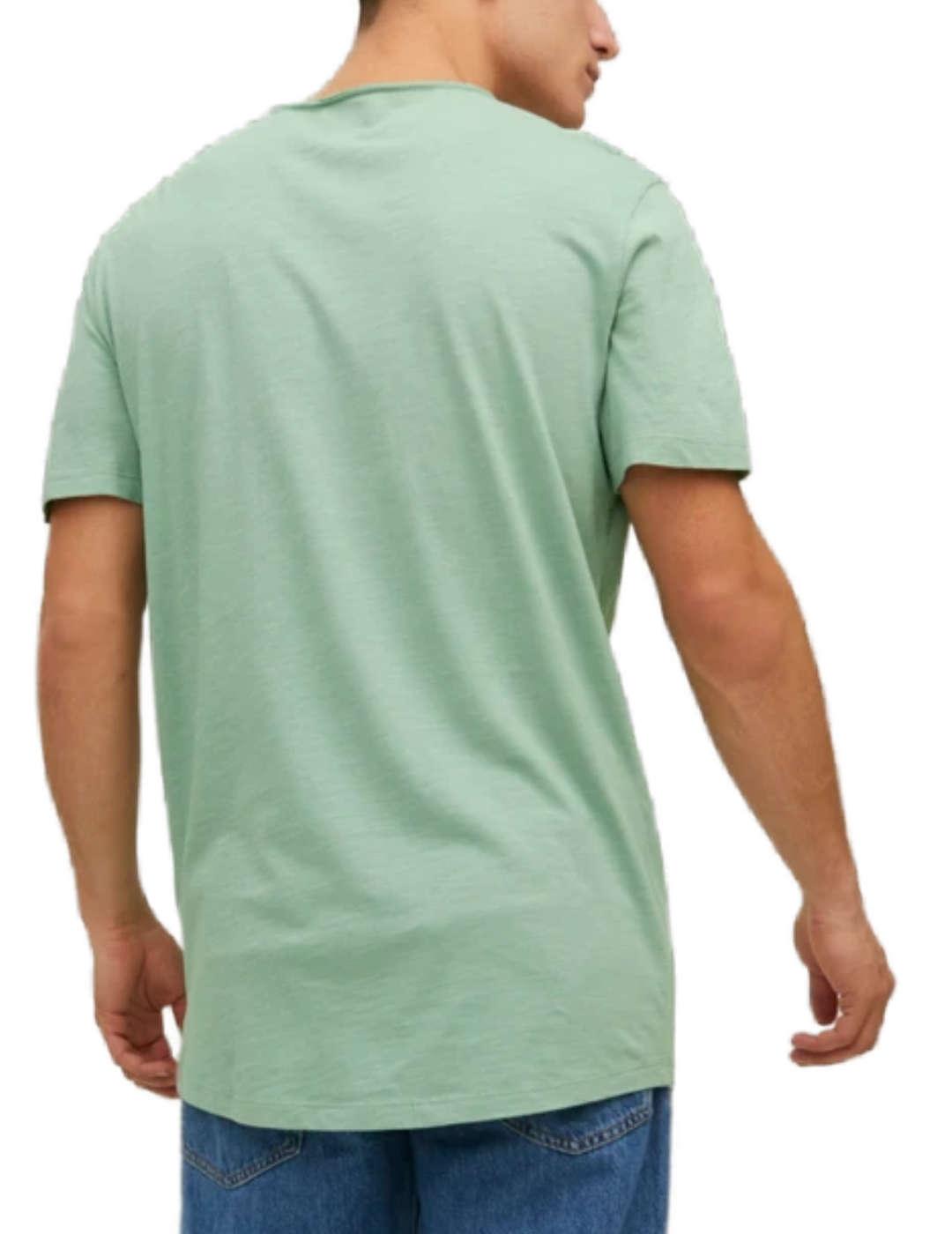 Camiseta Jack&Jones Basher verde agua manga corta de hombre