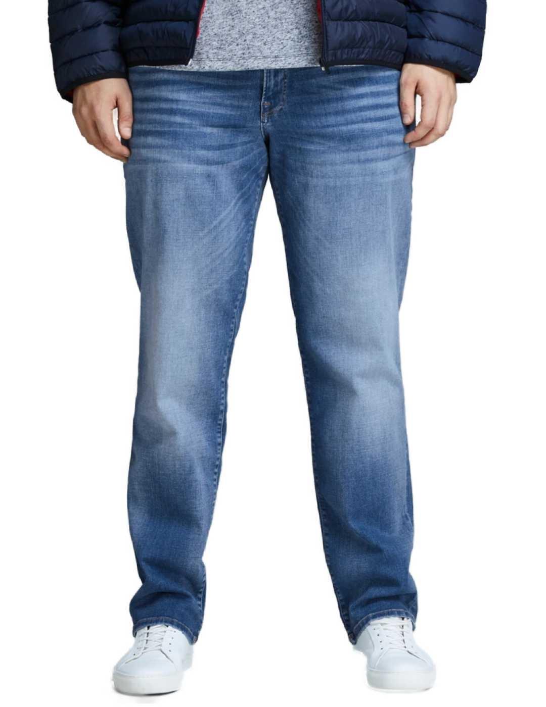 Pantalón vaquero Jack&Jones PLUS Tim azul para hombre