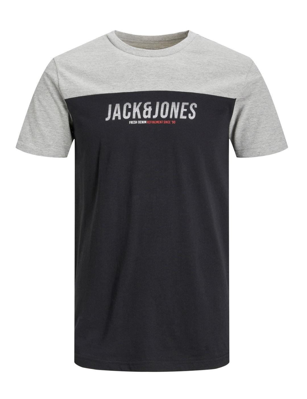 Camiseta Jack&Jones Plus Edam negro para hombre