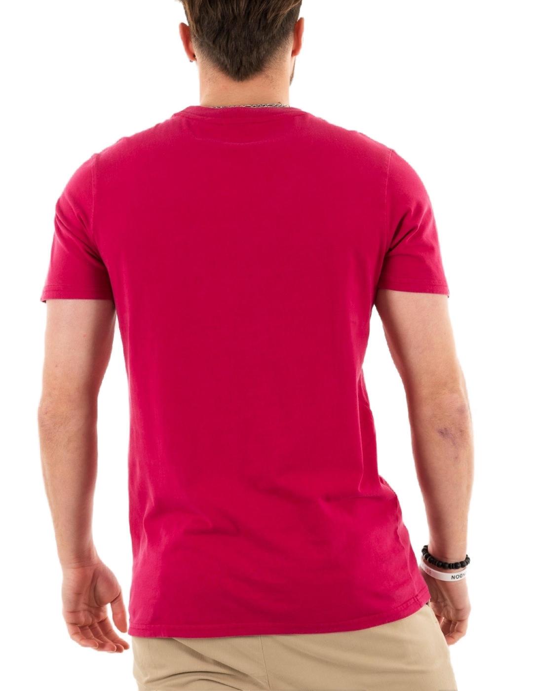 Camiseta Superdry Venue granate manga corta para hombre