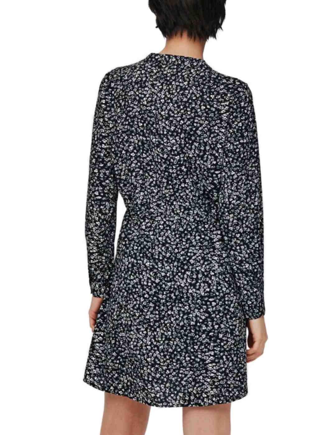 Vestido corto Only Cory floral negro para mujer