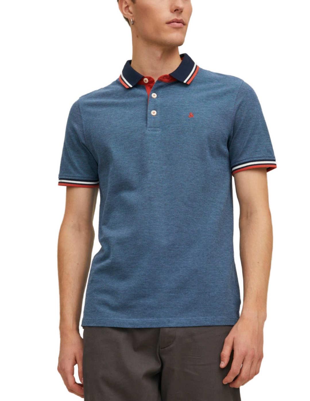 Polo Jack&Jones Paulos azul para hombre