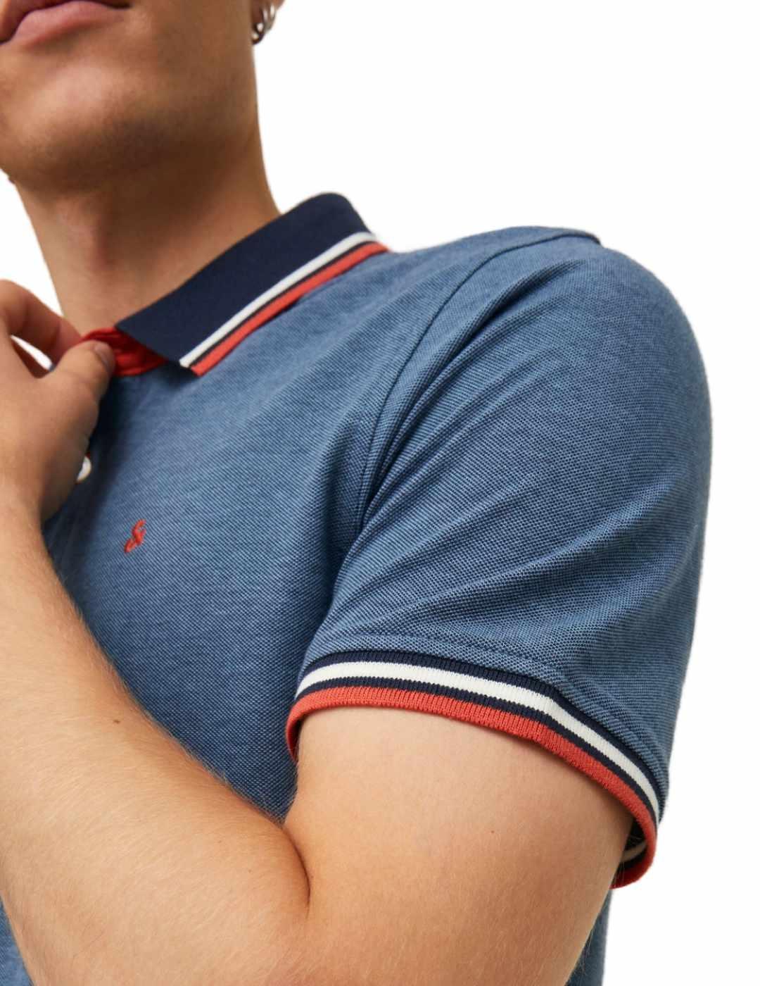 Polo Jack&Jones Paulos azul para hombre