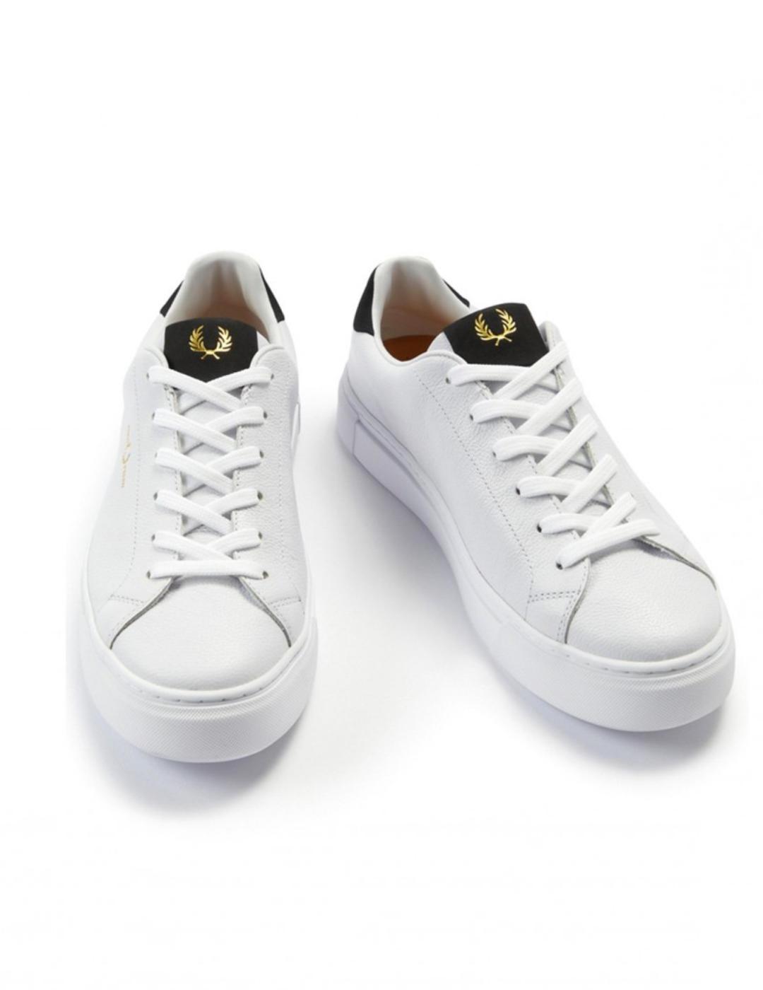 Zapatilla Fred Perry Tumbled blanca para hombre
