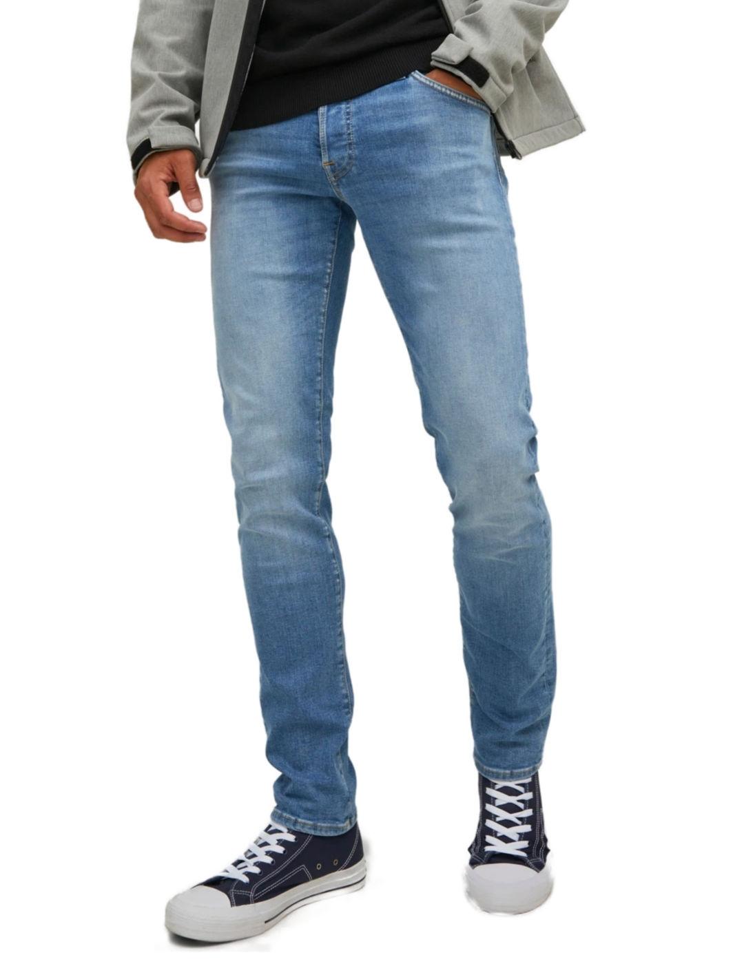 Pantalon vaquero Jack&Jones Glenn azul slim para hombre