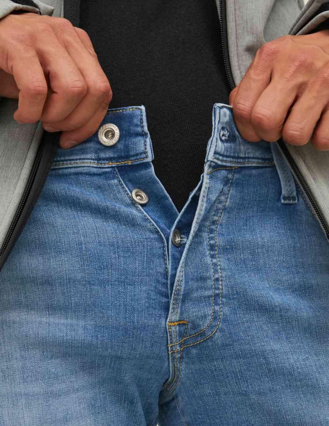 Pantalon vaquero Jack/df01Jones Glenn azul slim para hombre