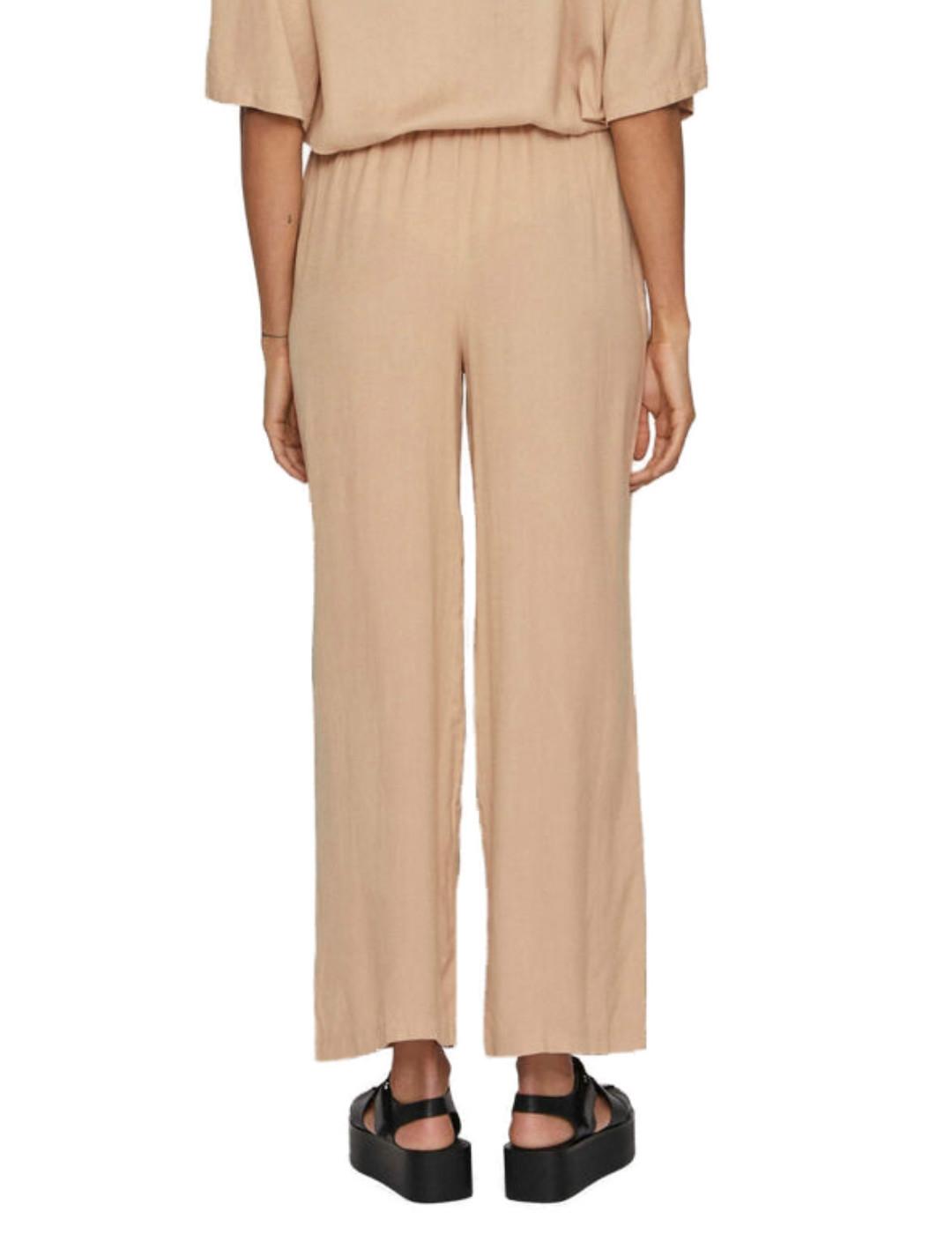 Pantalón Vila Pricil crema para mujer