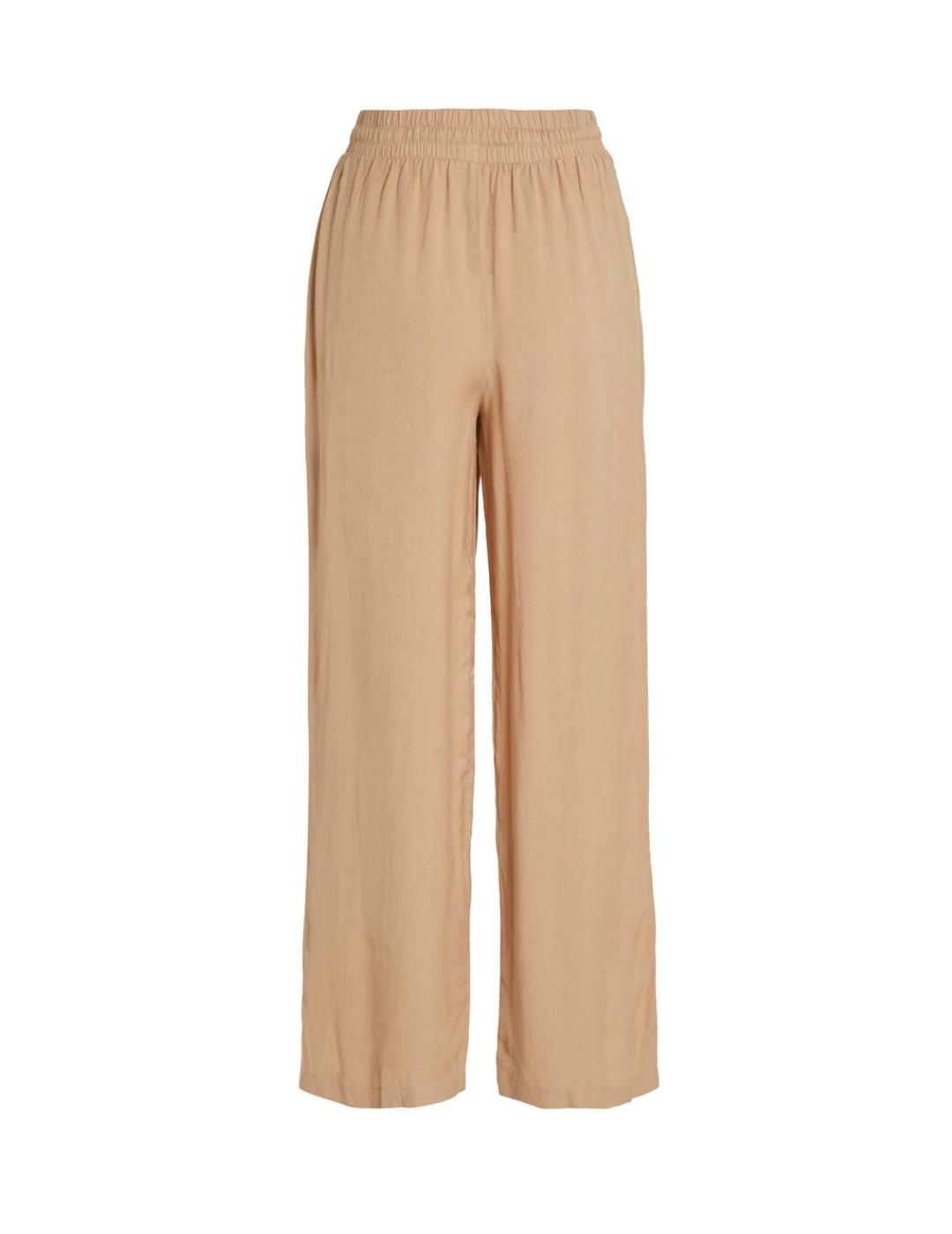 Pantalón Vila Pricil crema para mujer