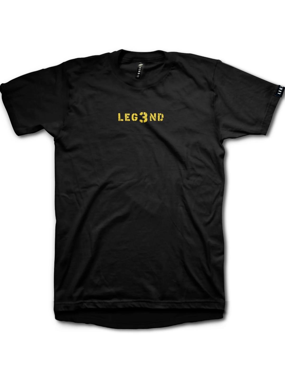 Camiseta Leg3nd Manito Pique negro-&