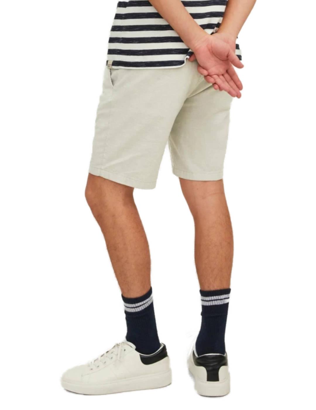 Bermuda Jack&Jones Dave verde agua de lino para hombre