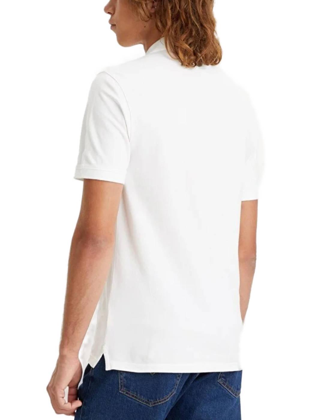 Polo Levi´s slim blanco manga corta para hombre