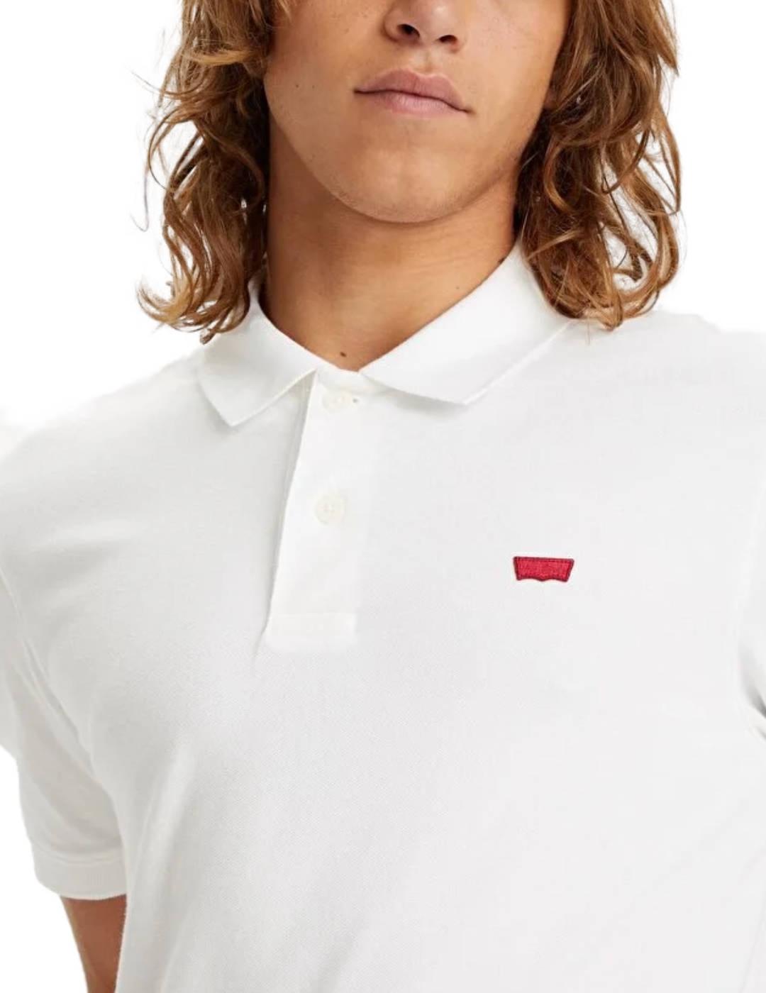 Polo Levi´s slim blanco manga corta para hombre