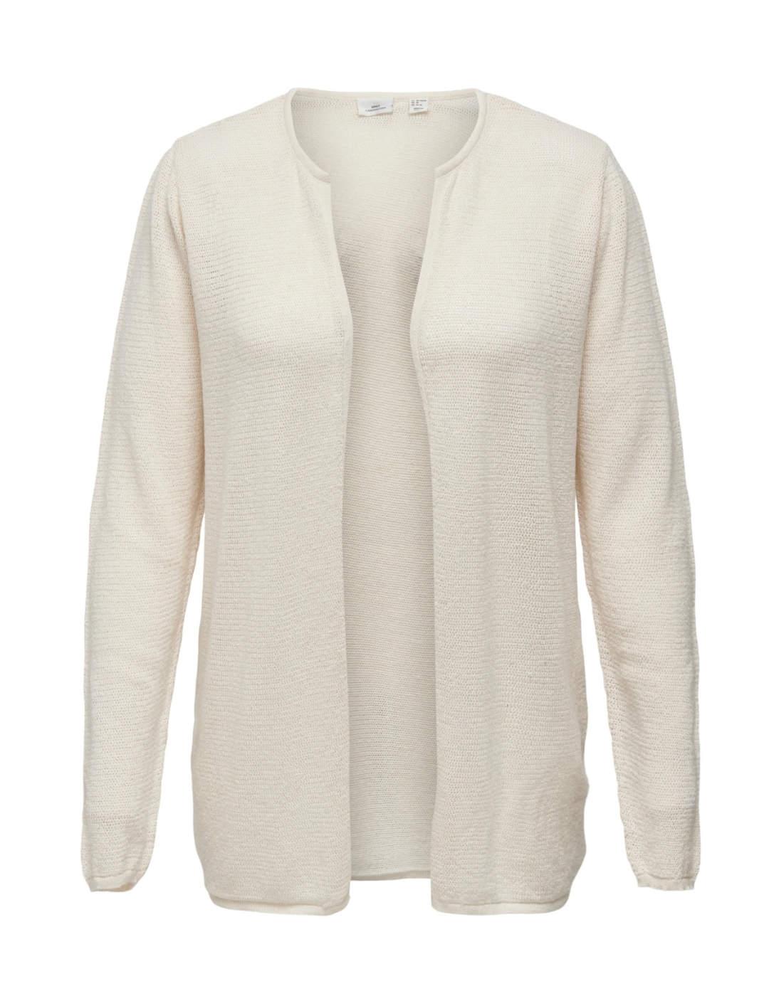 Cardigan Only Carmakoma beige para mujer-C