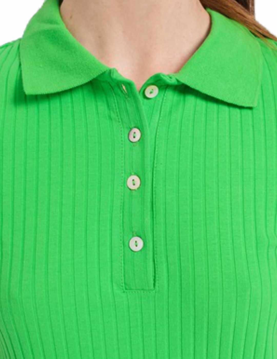  Polo Only Elsa  en color verde manga corta para mujer