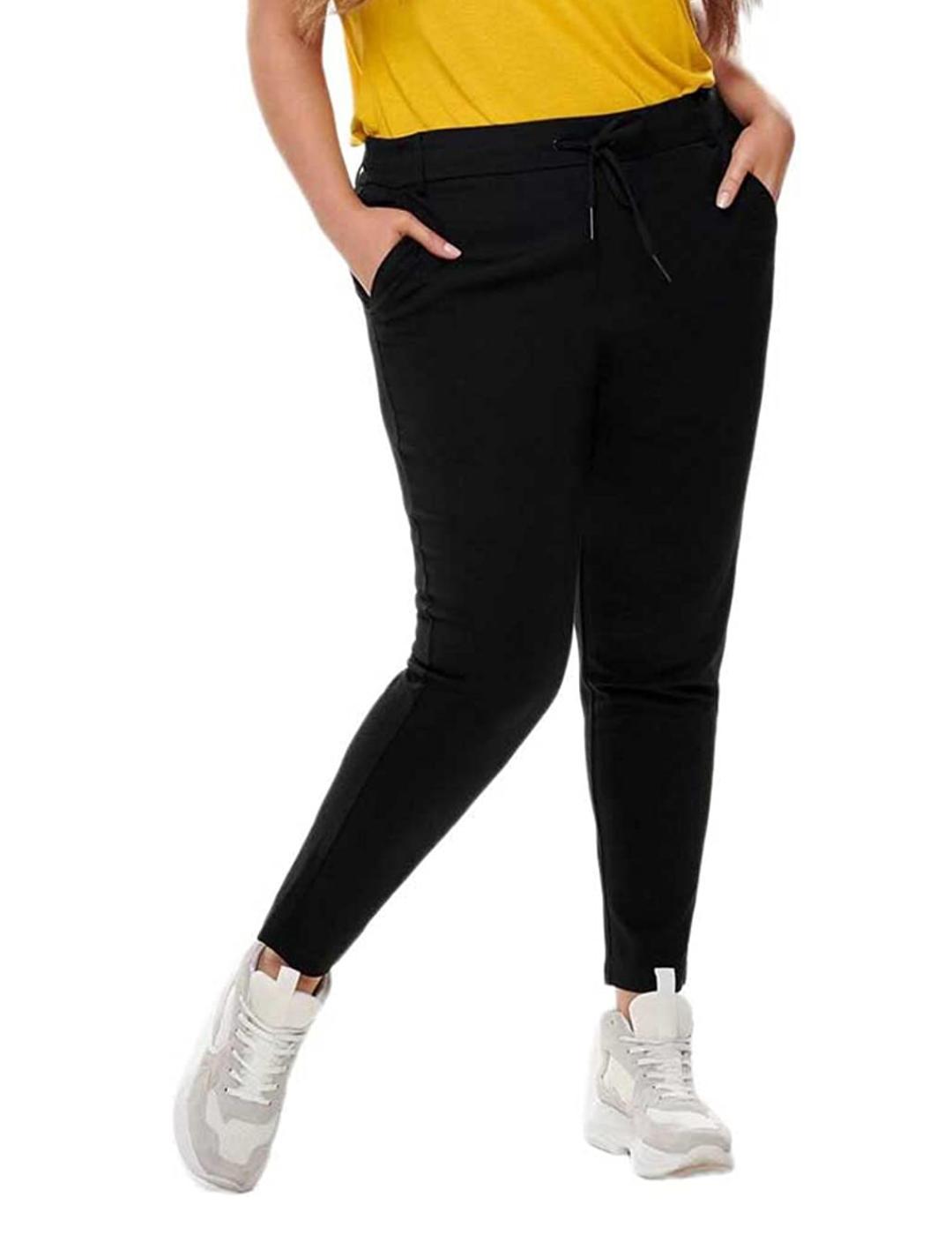 Pantalon Only Carmakoma negro para mujer-&