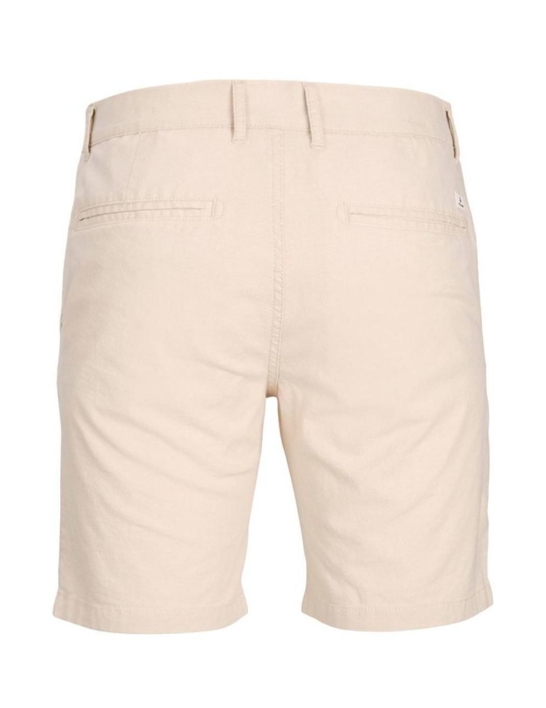 Bermuda Jack&Jones Junior chino beige de lino niño