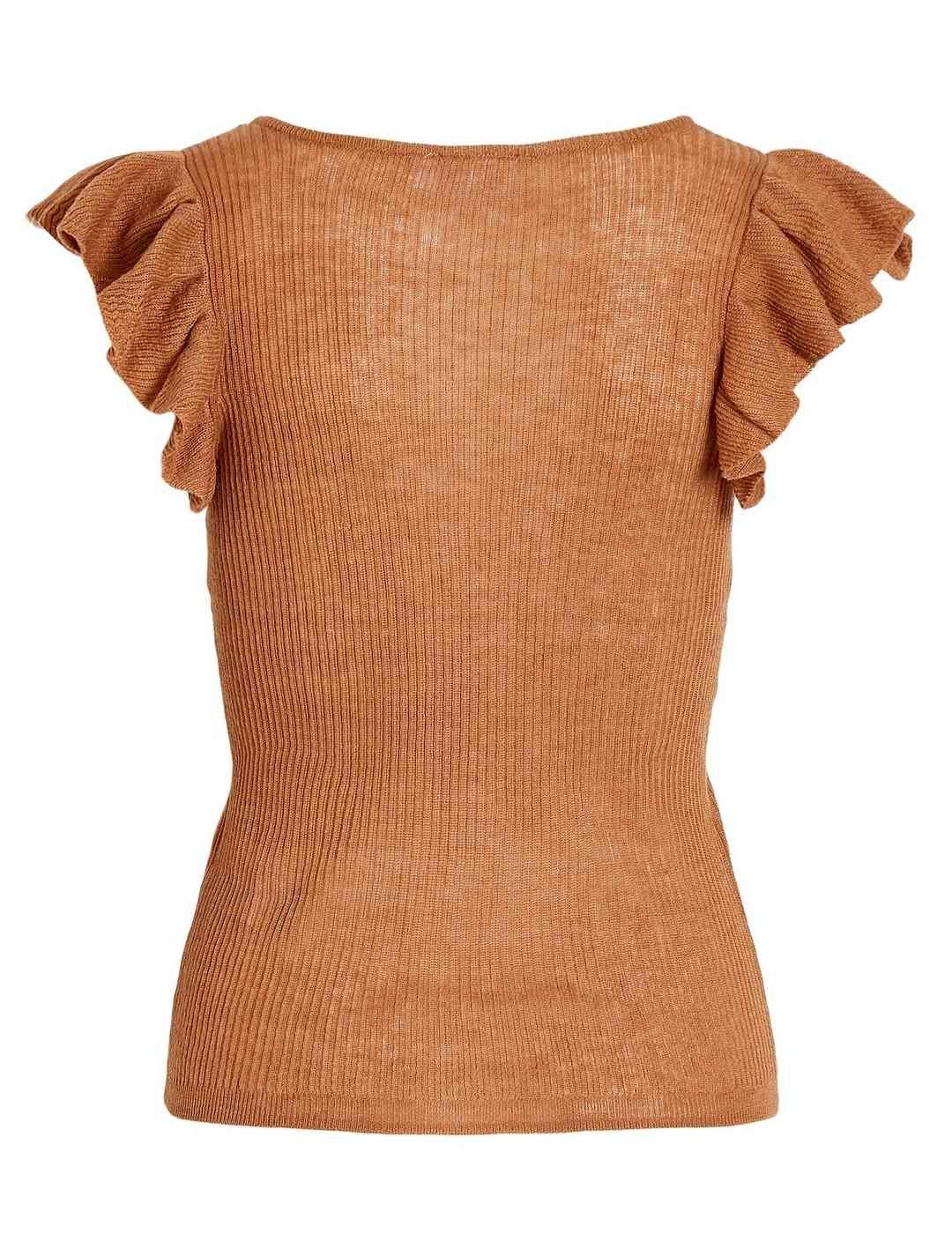 Camiseta Vila Denice naranja manga corta para mujer