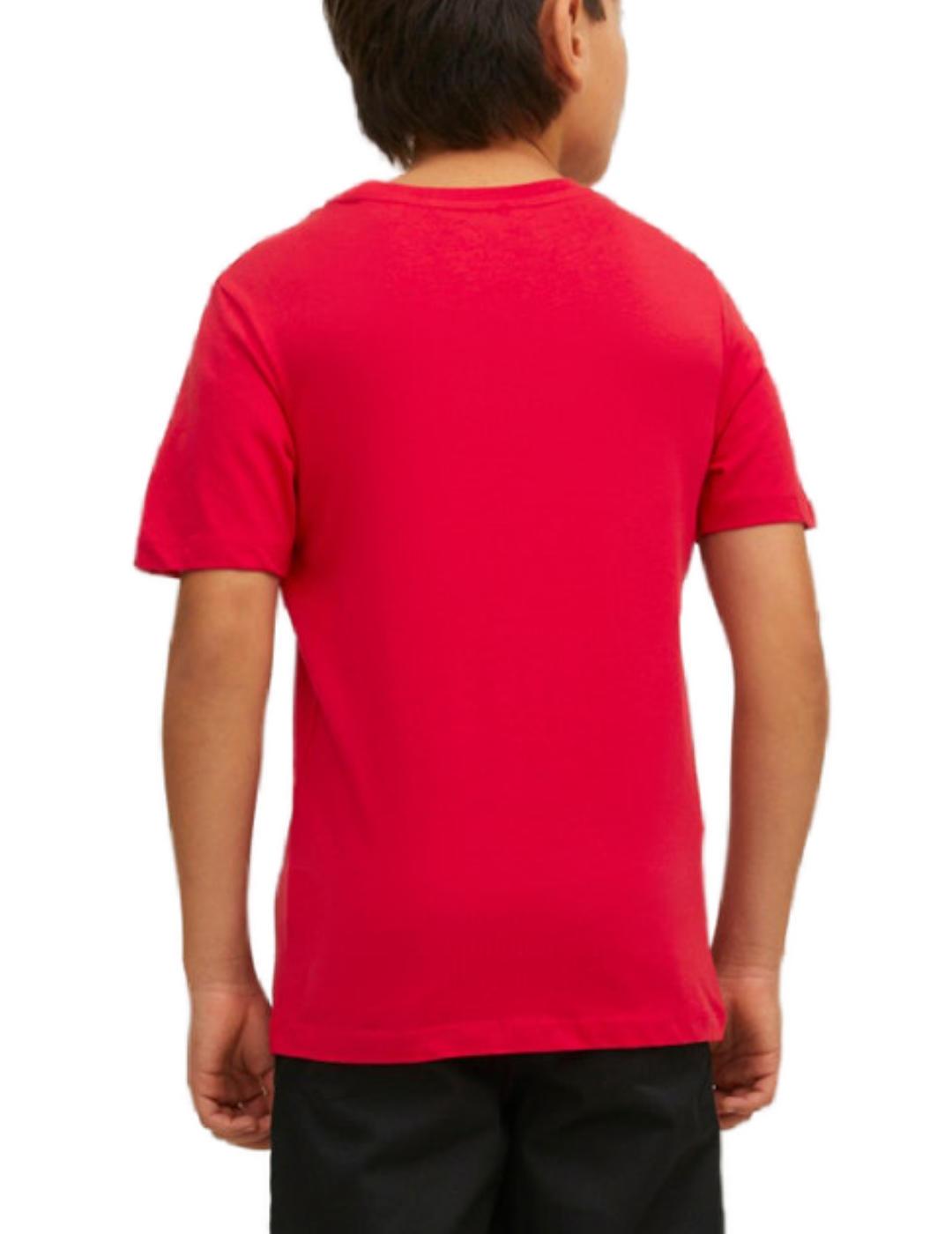 Camiseta Jack&Jones Junior Corp roja manga corta para niño