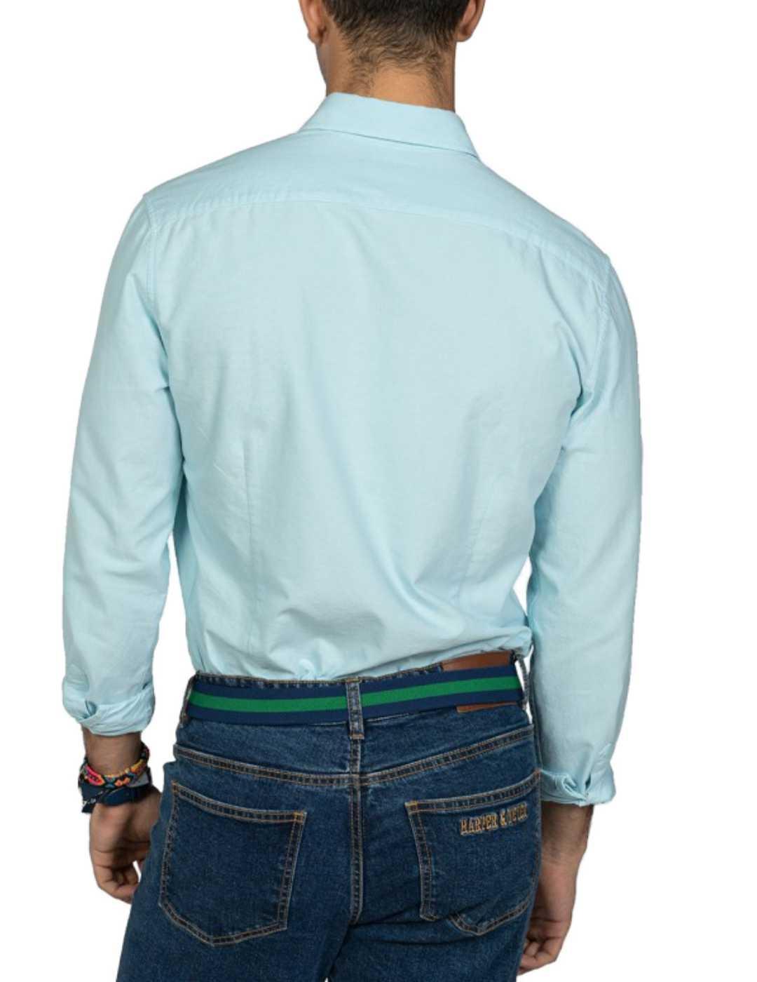 Camisa Harper Oxford azul turquesa para hombre