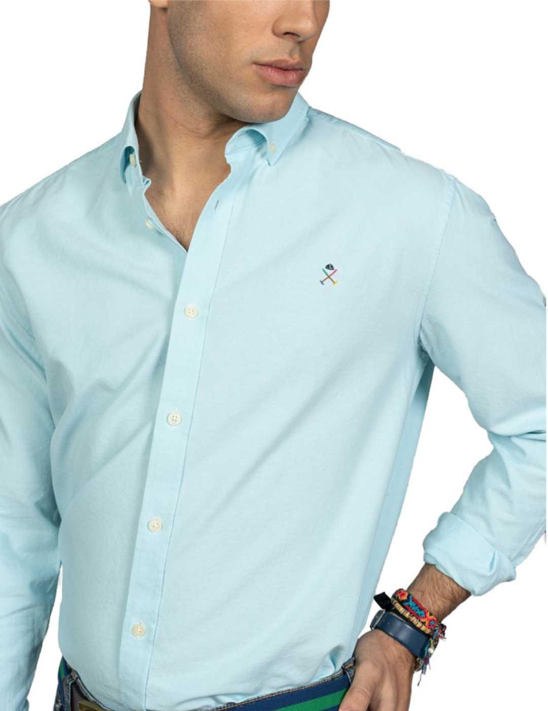 Camisa Harper Oxford azul turquesa para hombre