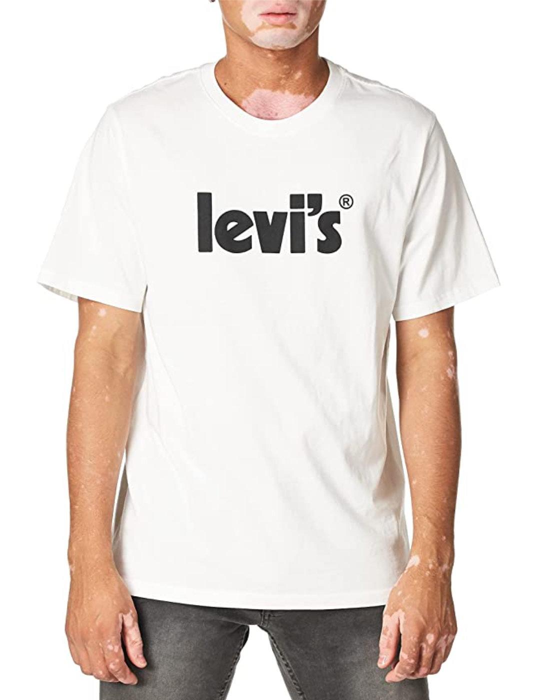 Camiseta Levi´s relaxed blanca logo de hombre