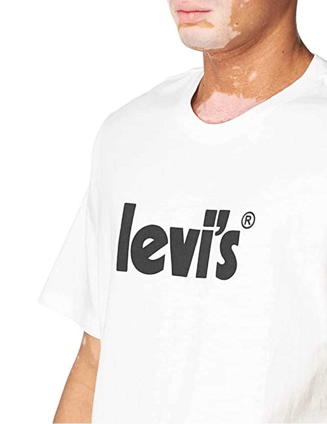 Camiseta Levi´s relaxed blanca logo de hombre