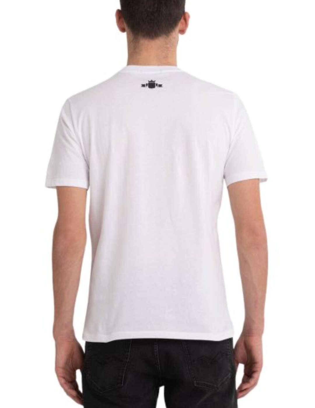 Camiseta Replay blanca logo manga corta para hombre