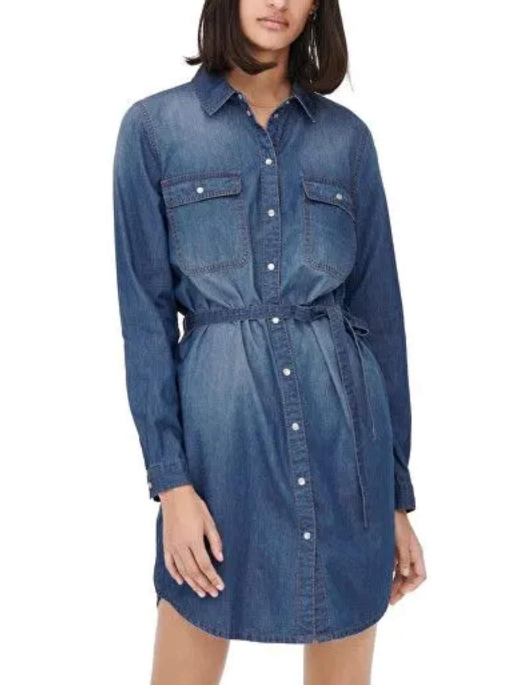 Vestido JDY Bella camisero denim para mujer