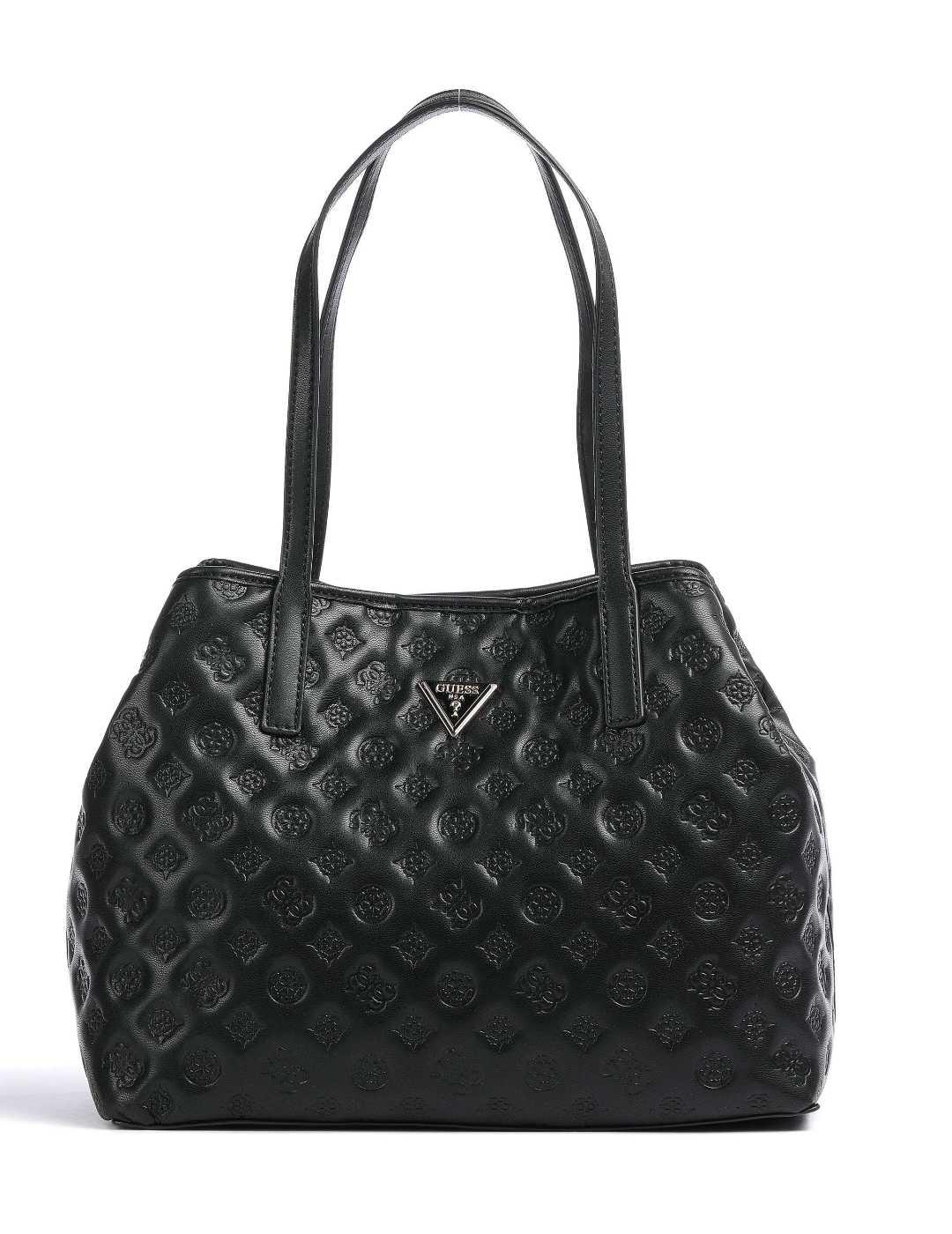 Bolso Guess Vikky Tote negro logo 4G para mujer