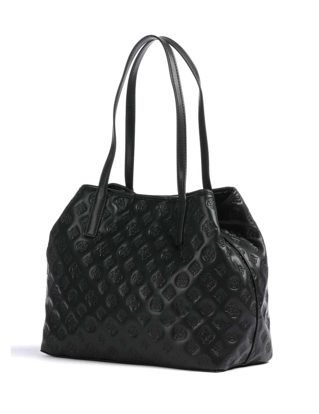 Bolso Guess Vikky Tote negro logo 4G para mujer