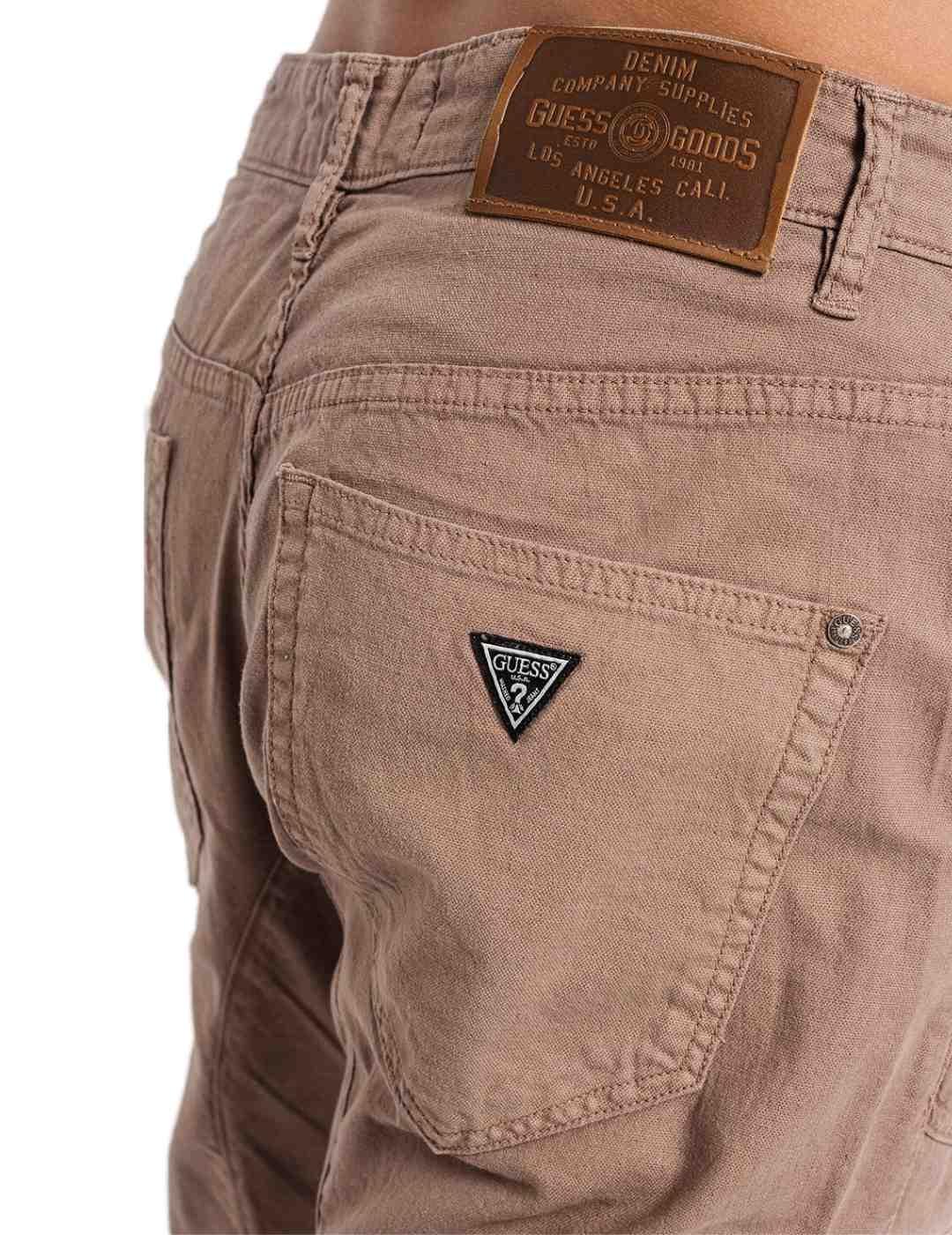 Pantalon Guess New Kombat marron cargo para hombre