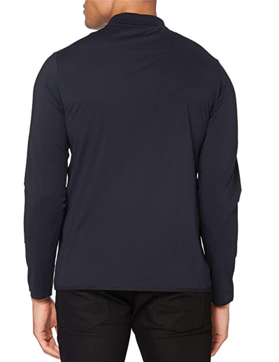 Polo Replay azul mario demanga larga para hombre