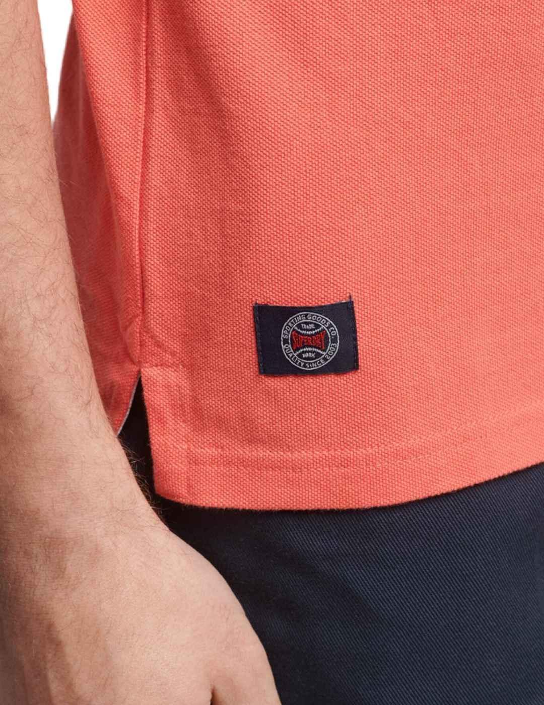 Polo Superdry Applique coral manga corta para hombre