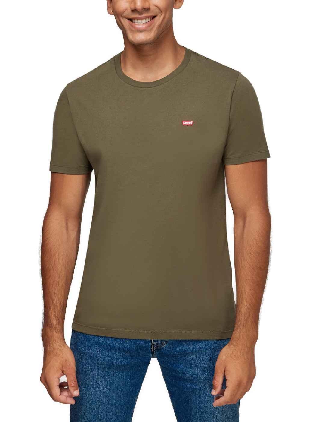 Camiseta Levi's Original verde oliva para hombre