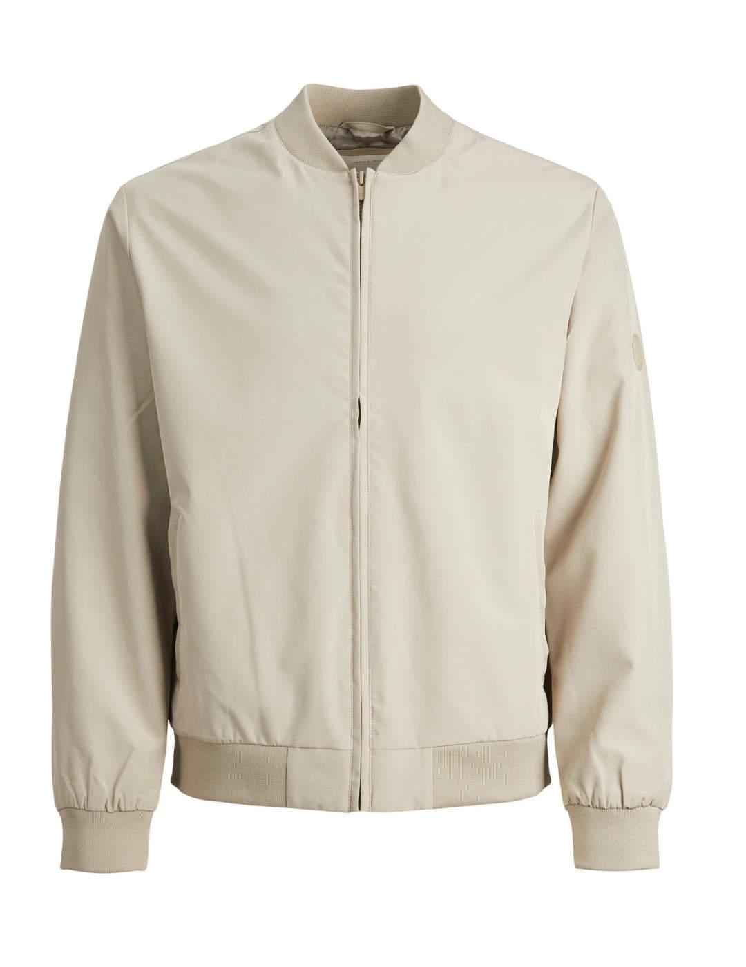 Chaqueta bomber Jack&Jones Carlton beige para hombre