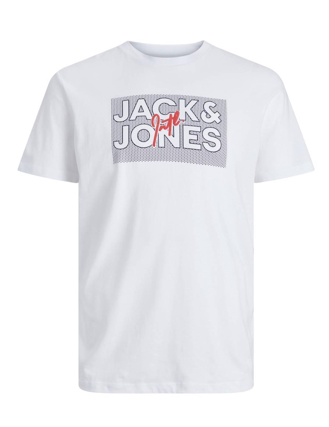 Camiseta Jack&Jones Marius blanco manga corta para hombre