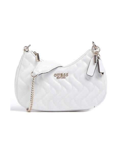 Conciencia Línea de metal cajón Bolso Guess Eco Mai blanco para mujer