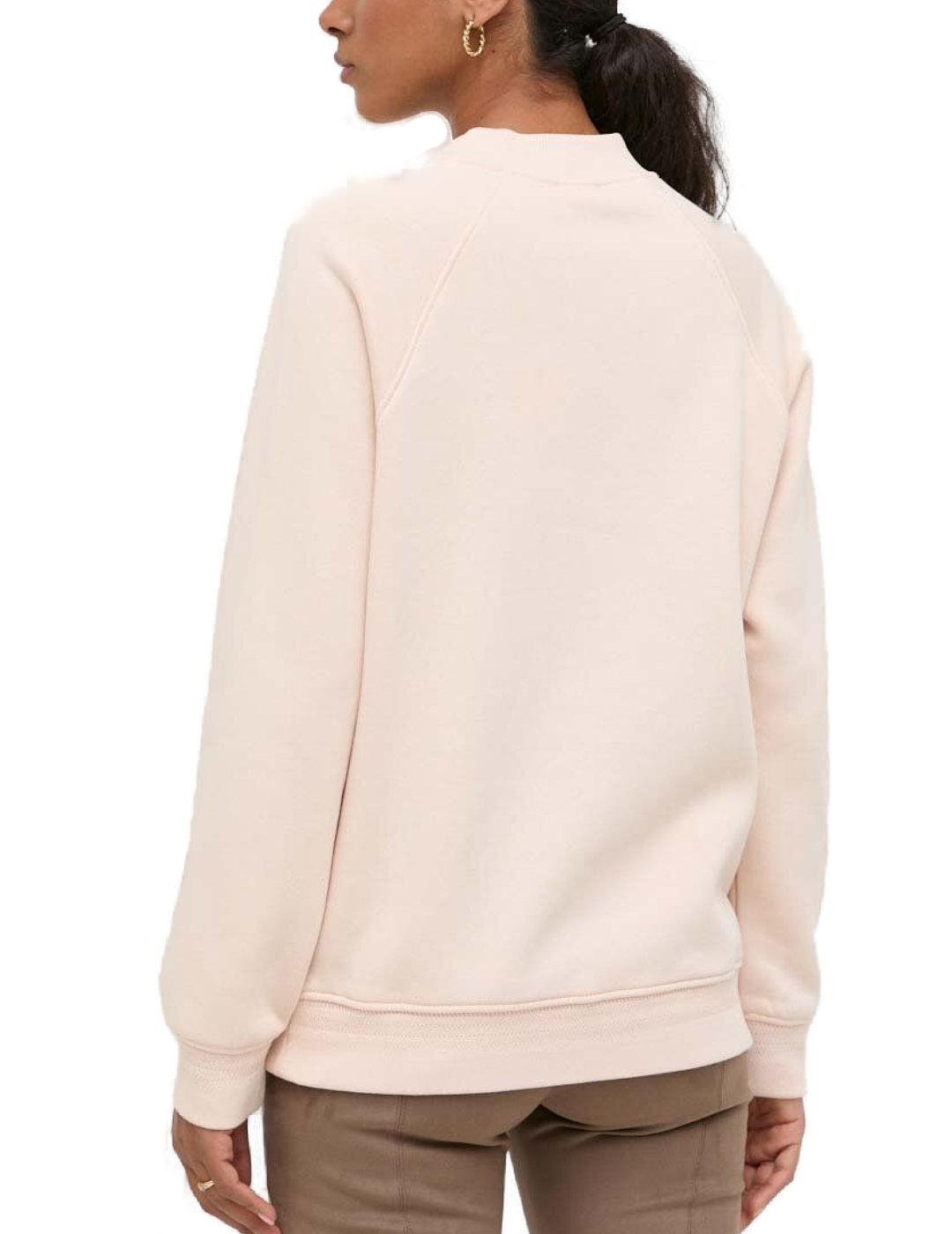 Sudadera Guess Reflection beige sin capucha para mujer