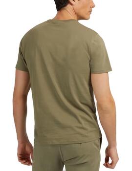 Camiseta Guess Embroidered verde manga corta para hombre