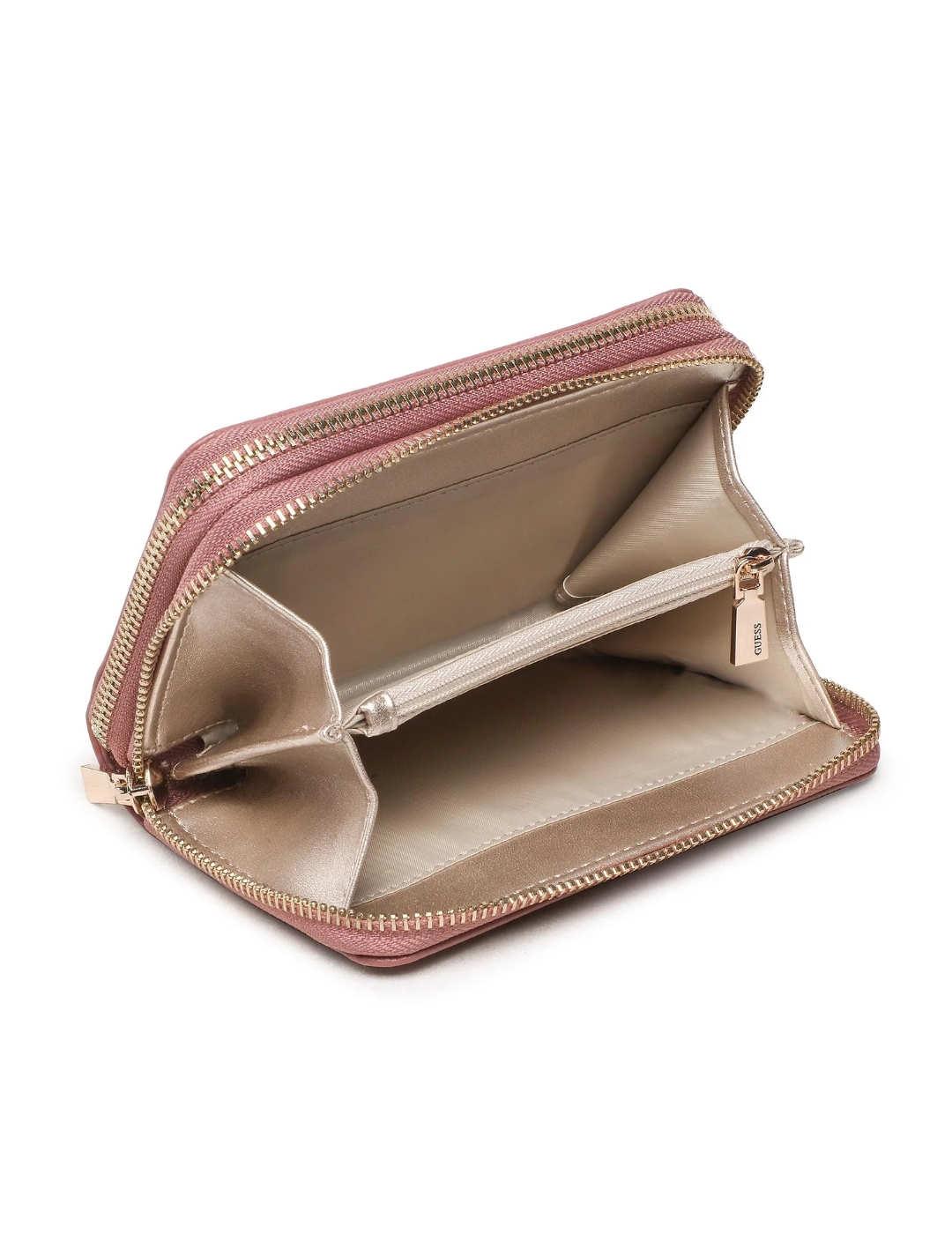 Cartera Guess Meridian rosa para mujer